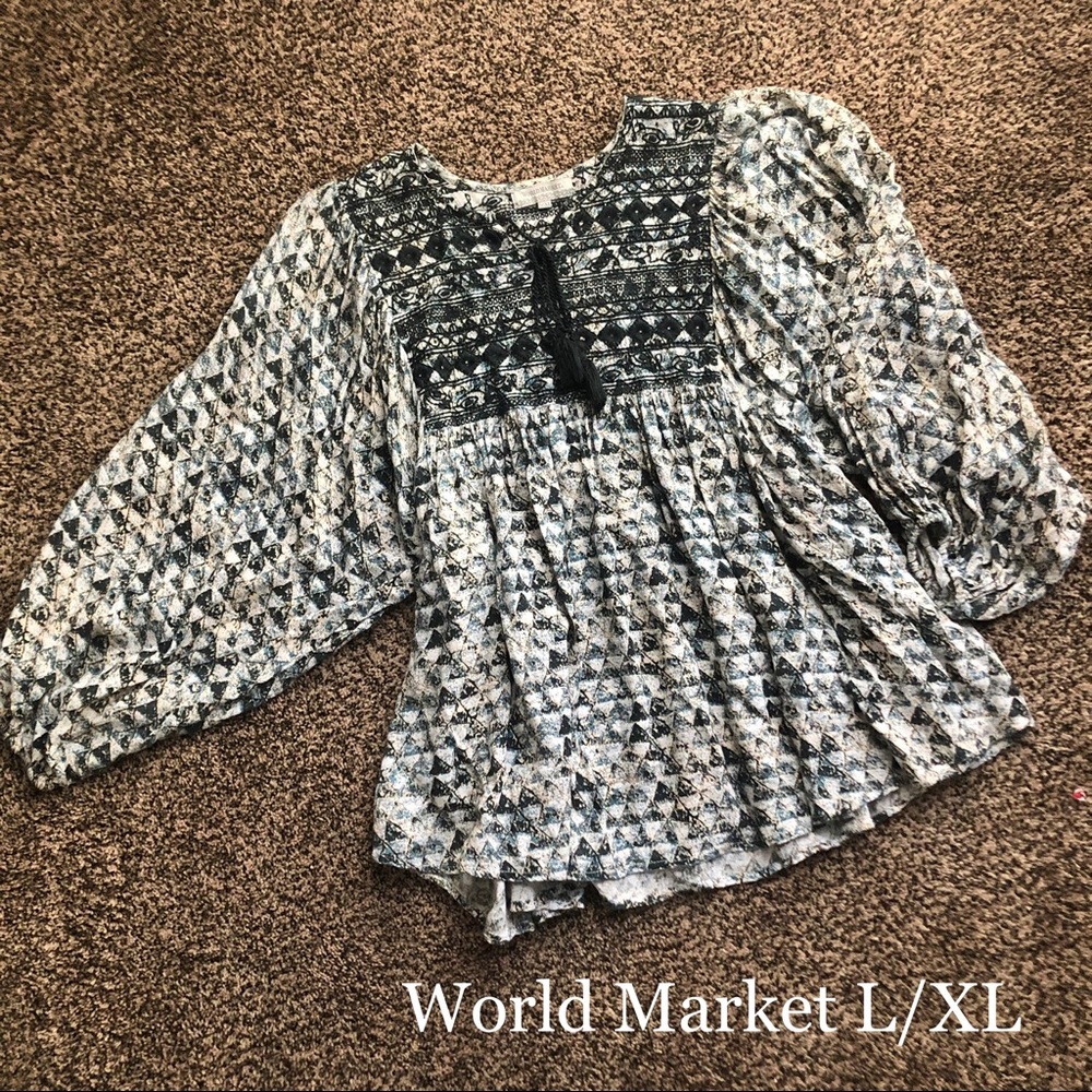 Like new World Market size L/XL blouse